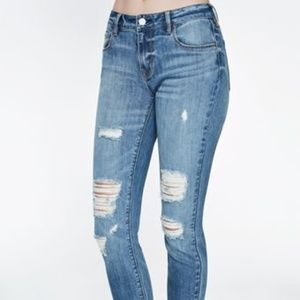 Pacsun Ripped Mid Rise Skinniest Jeans